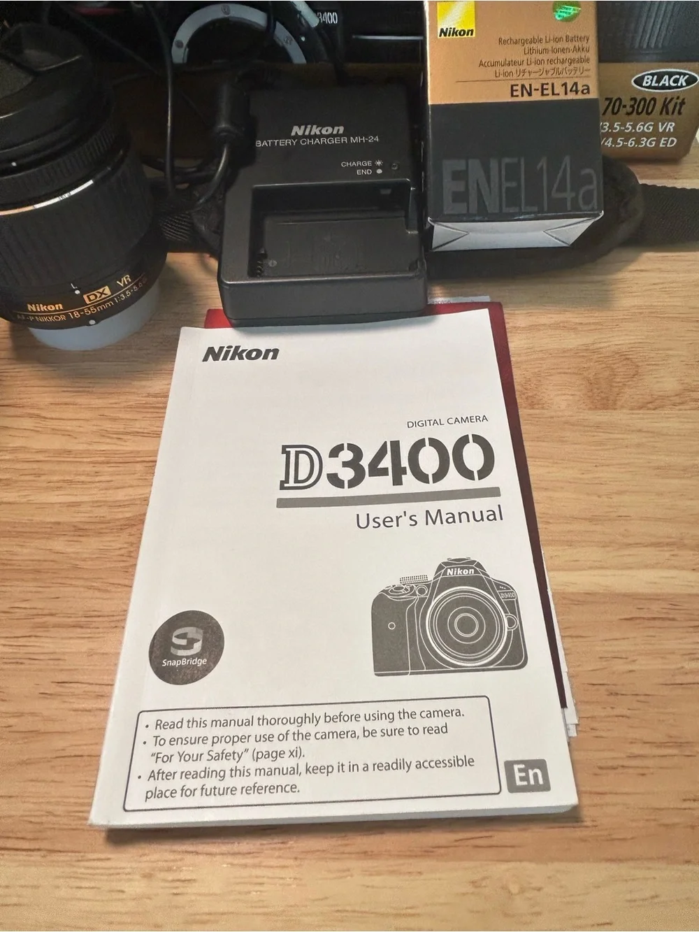 Nikon DSLR Camera Kit in Black D3400